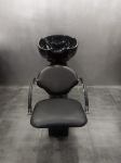 ZD-65 мийка перукарська з кріслом для мийки Lotos металева станина