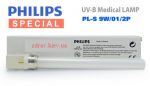 Псорилампа - Лампа Philips PL-S 9W/01/2P ( UVB-311nm) с корпусом и с очками, лампа от псориаза, лампа от витилиго  (1)