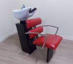 ZD-87 мийка перукарська з кріслом для мийки Тіфані металева станина
